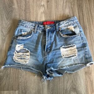 Gogo Jean Shorts size 5/27, Distressed